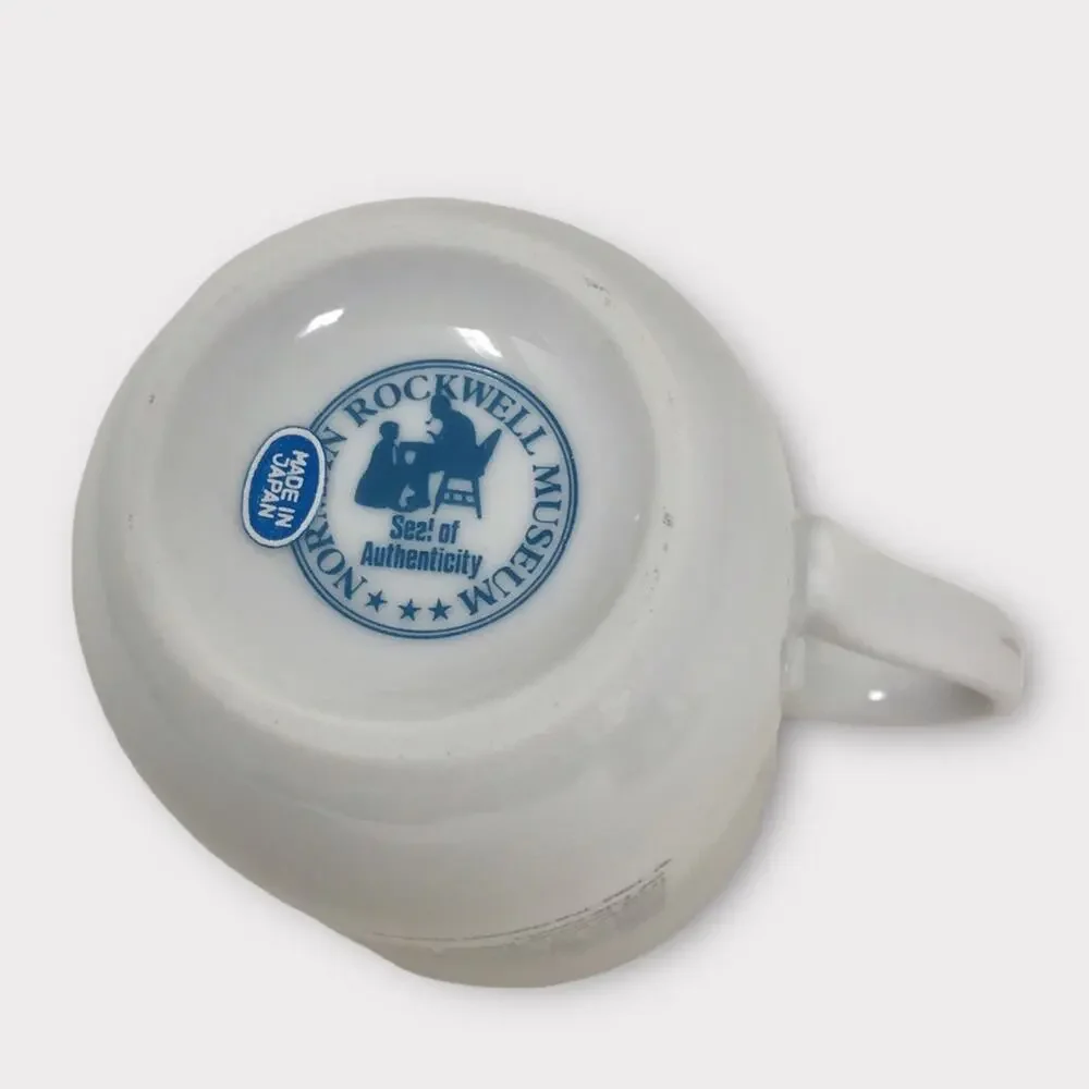 Norman Rockwell 2 Porcelain Mugs 